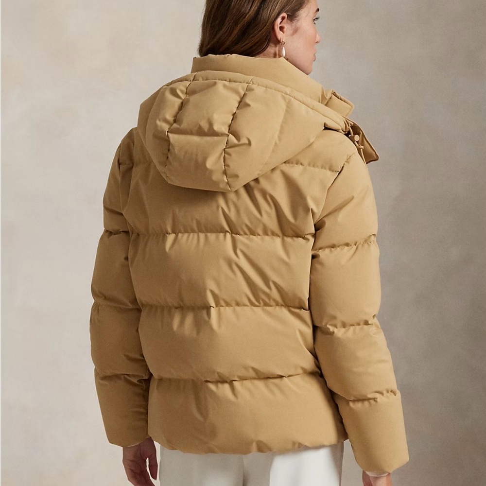 Polo Ralph Lauren - Women’s - Mid-Weight Down Puffer Jacket - Camel - Medium - Picture 13 of 16